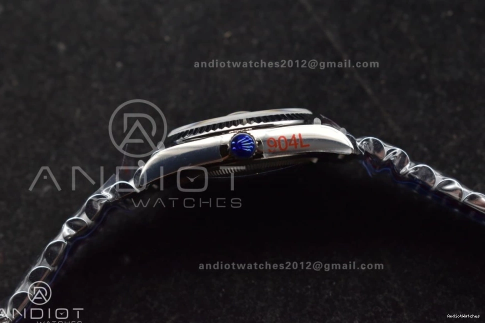 President 36 on EyeCatching 689 (Gain Dial Light vr3255 Weight) Blue Roman Steel SS 904L Bracelet Edition DayDate QF V5 Best 1031